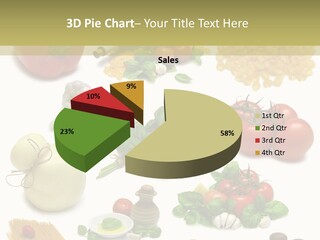 Isolated Bottle Red PowerPoint Template