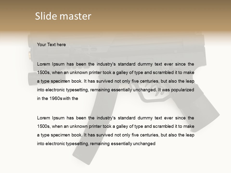 War Military Shooting PowerPoint Template