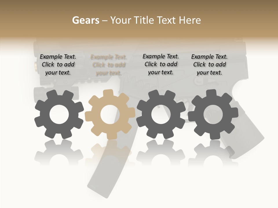 War Military Shooting PowerPoint Template