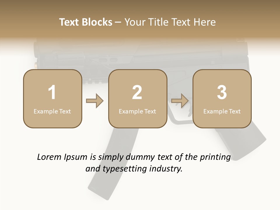 War Military Shooting PowerPoint Template
