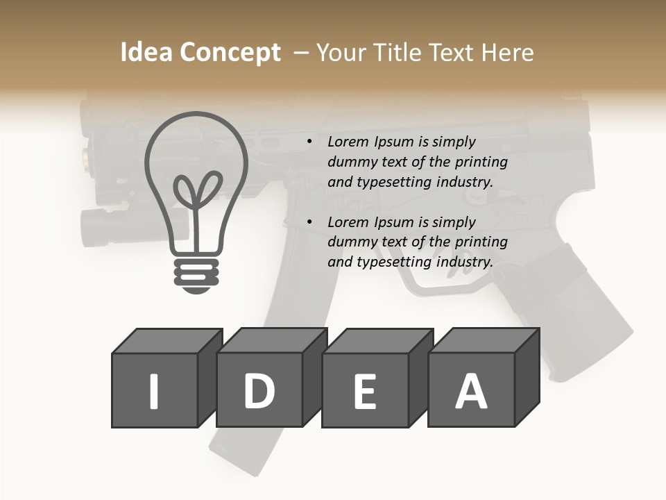 War Military Shooting PowerPoint Template