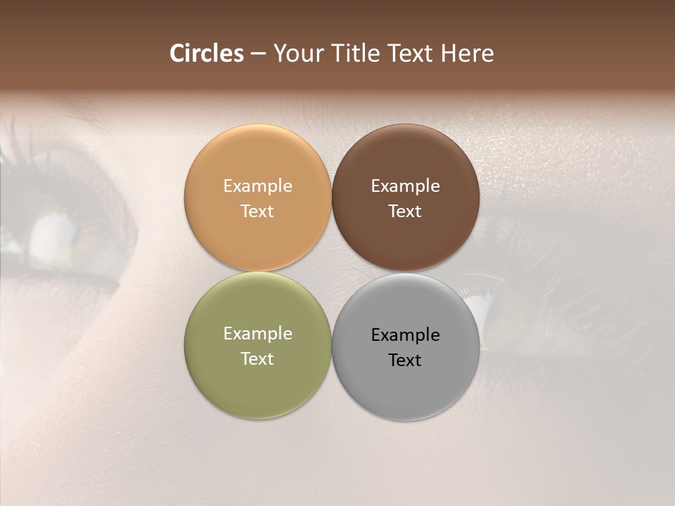 White Closeup Healthy PowerPoint Template