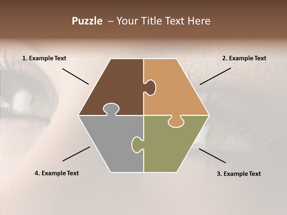 White Closeup Healthy PowerPoint Template