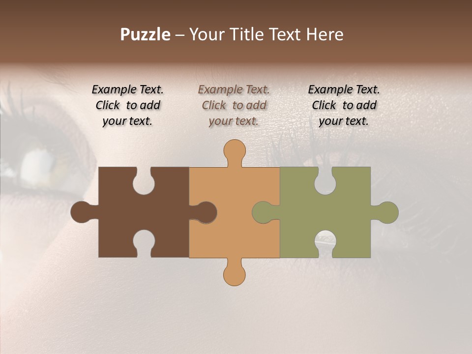 White Closeup Healthy PowerPoint Template