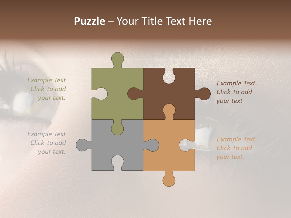 White Closeup Healthy PowerPoint Template