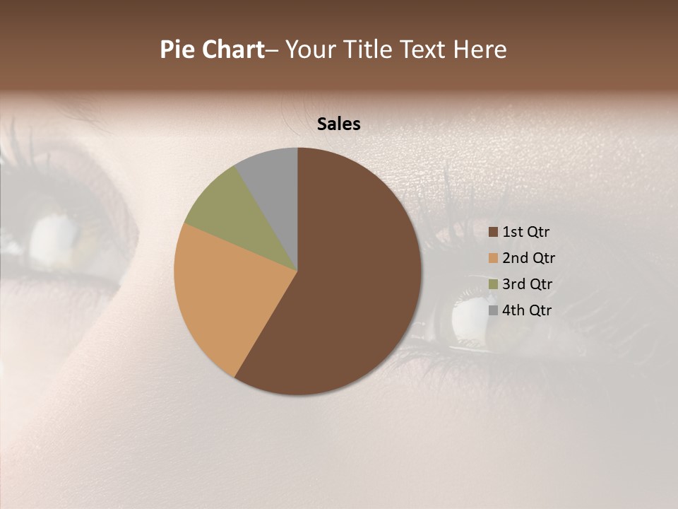 White Closeup Healthy PowerPoint Template
