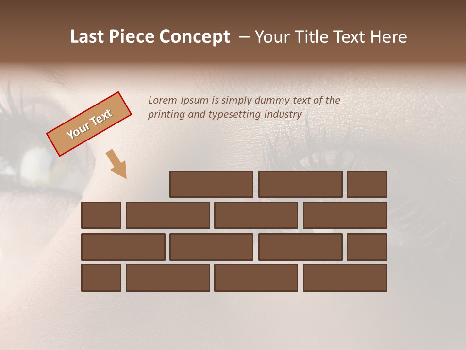 White Closeup Healthy PowerPoint Template
