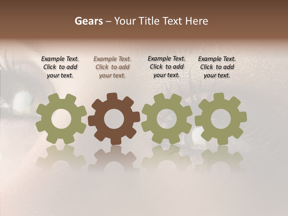 White Closeup Healthy PowerPoint Template