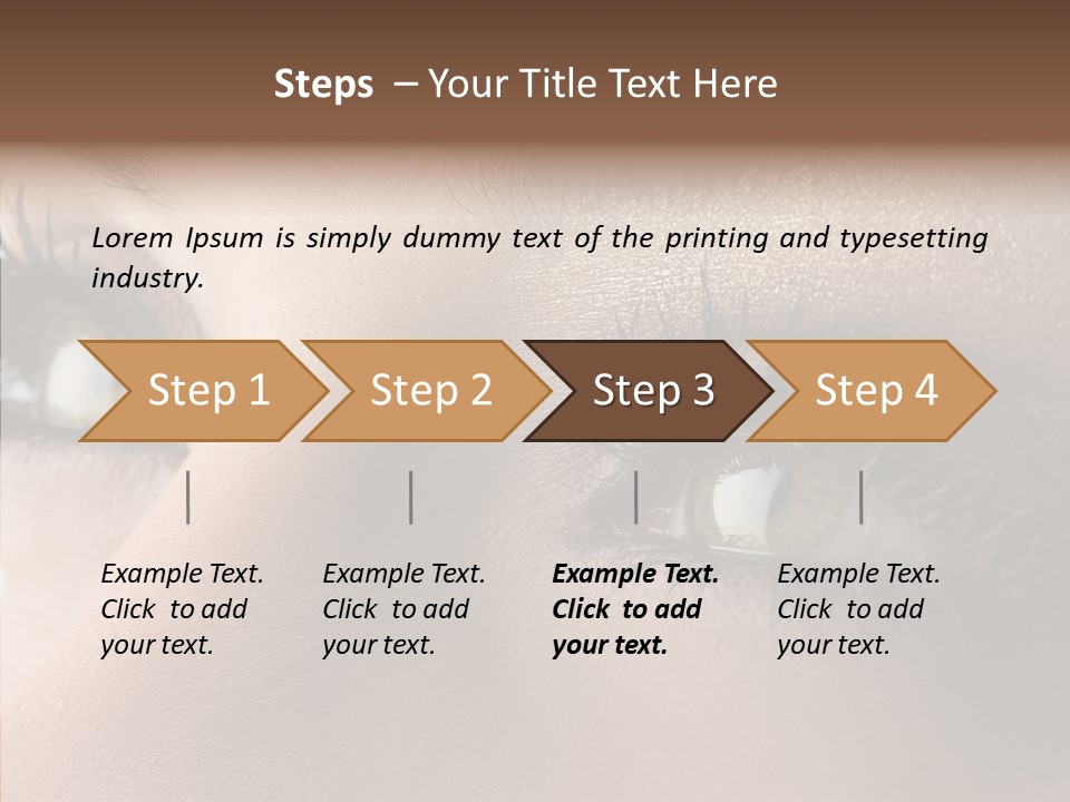 White Closeup Healthy PowerPoint Template