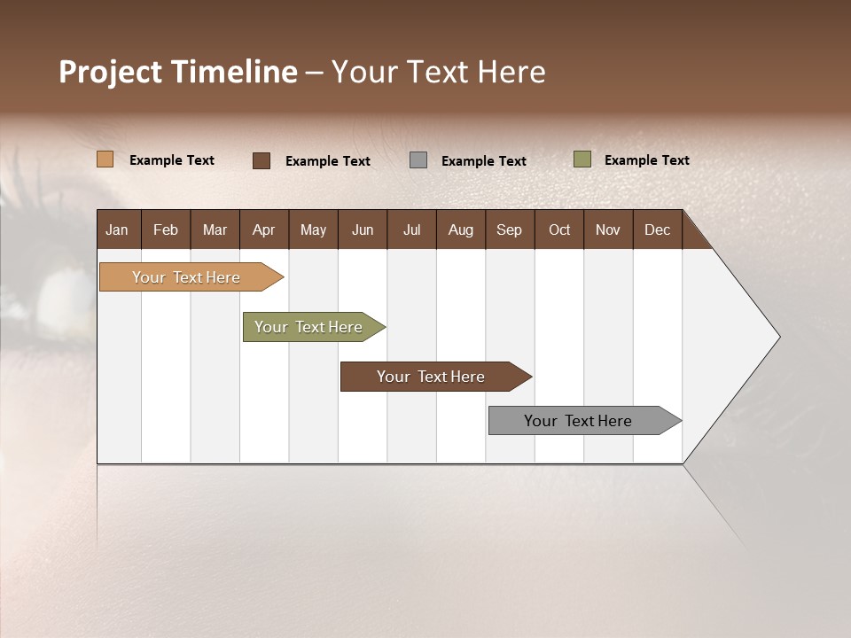 White Closeup Healthy PowerPoint Template