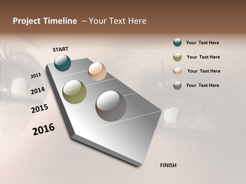 White Closeup Healthy PowerPoint Template