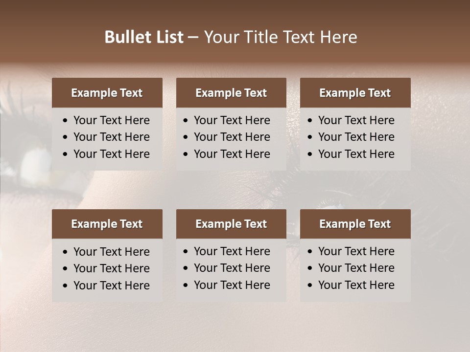 White Closeup Healthy PowerPoint Template