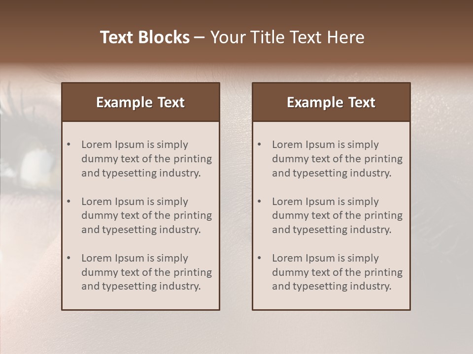 White Closeup Healthy PowerPoint Template
