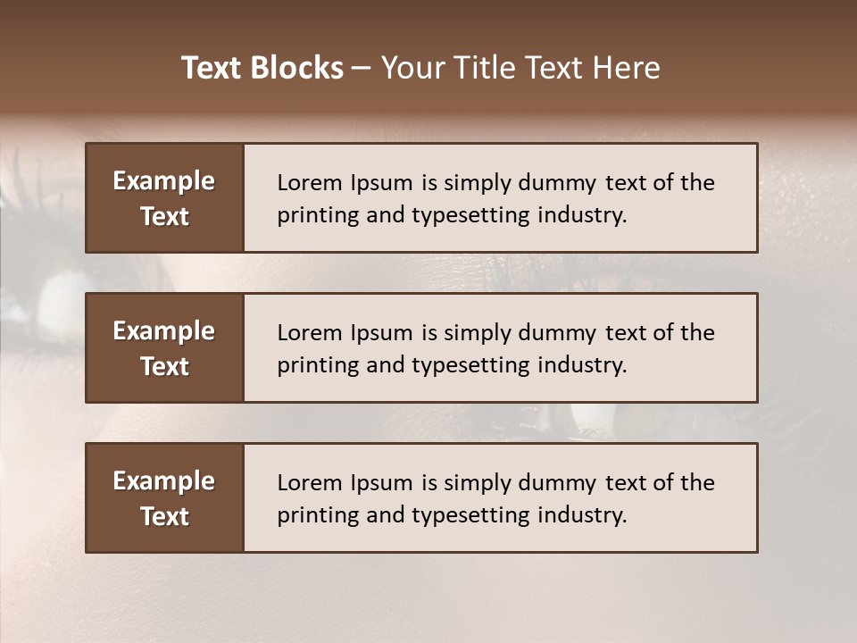 White Closeup Healthy PowerPoint Template