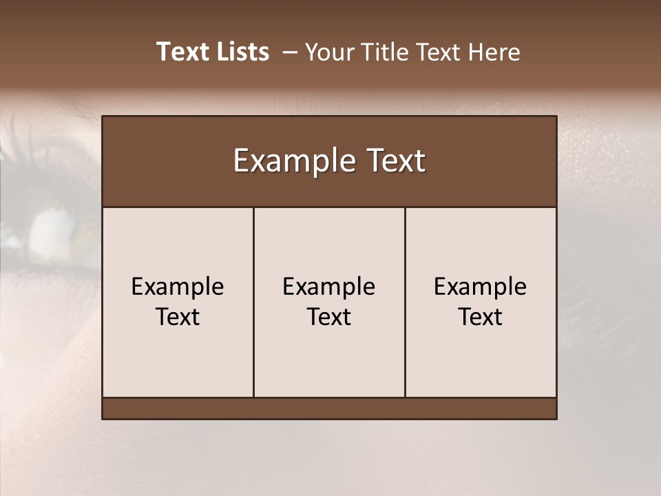 White Closeup Healthy PowerPoint Template