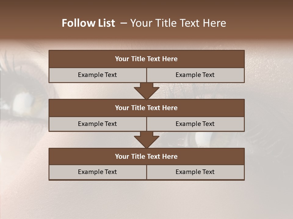 White Closeup Healthy PowerPoint Template