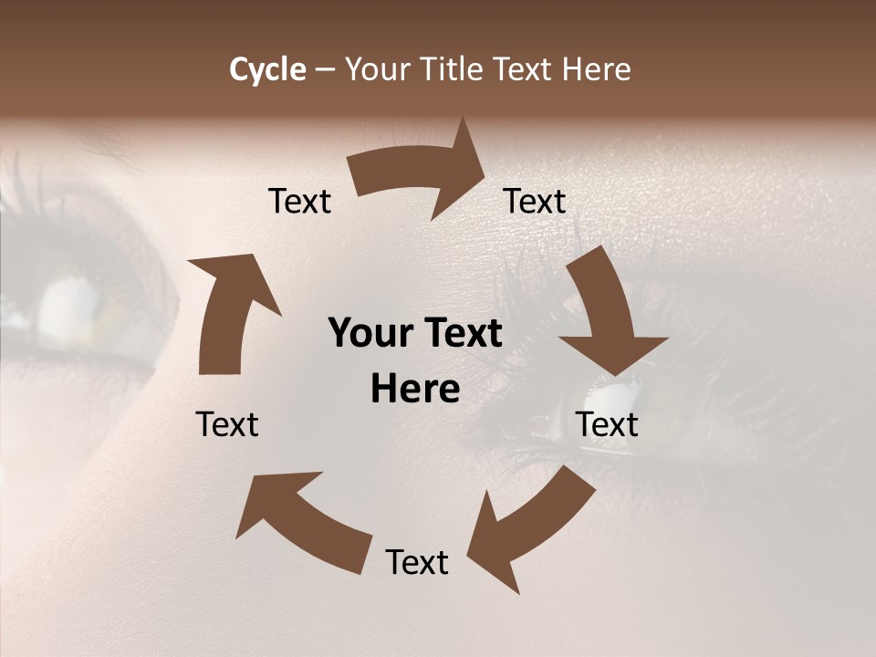 White Closeup Healthy PowerPoint Template