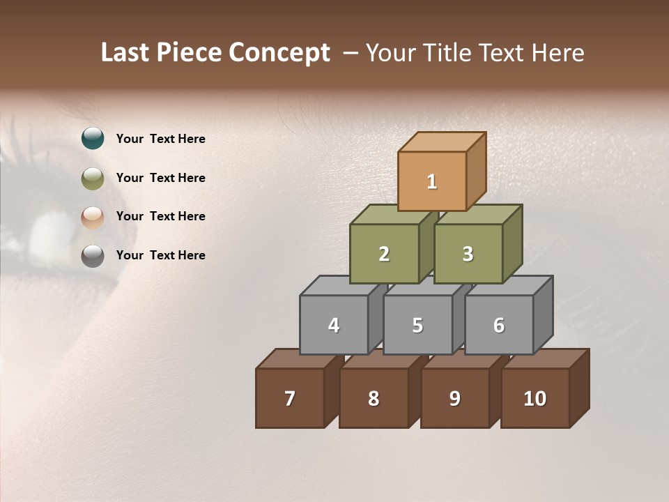 White Closeup Healthy PowerPoint Template