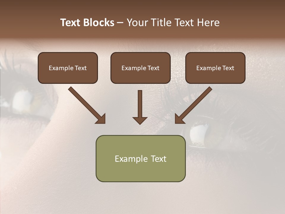 White Closeup Healthy PowerPoint Template