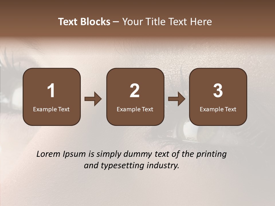 White Closeup Healthy PowerPoint Template