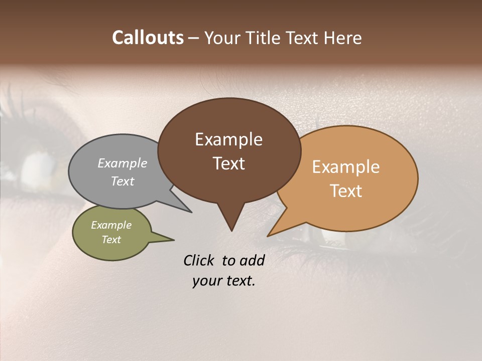 White Closeup Healthy PowerPoint Template