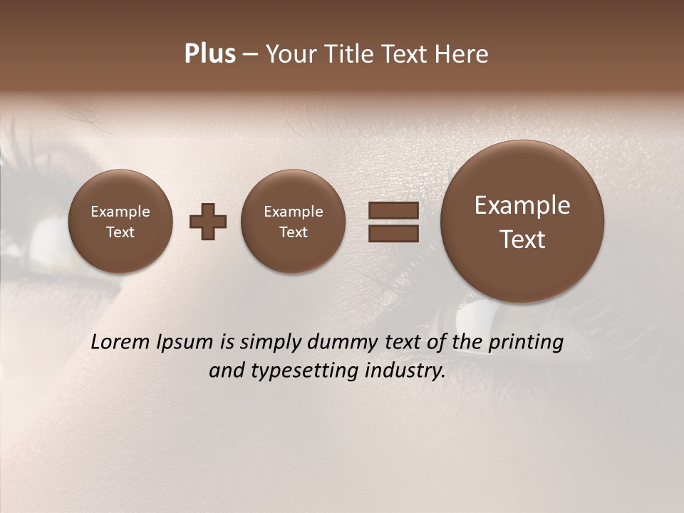 White Closeup Healthy PowerPoint Template