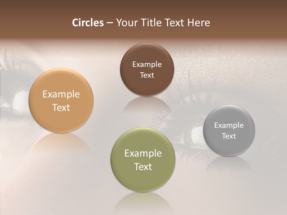 White Closeup Healthy PowerPoint Template