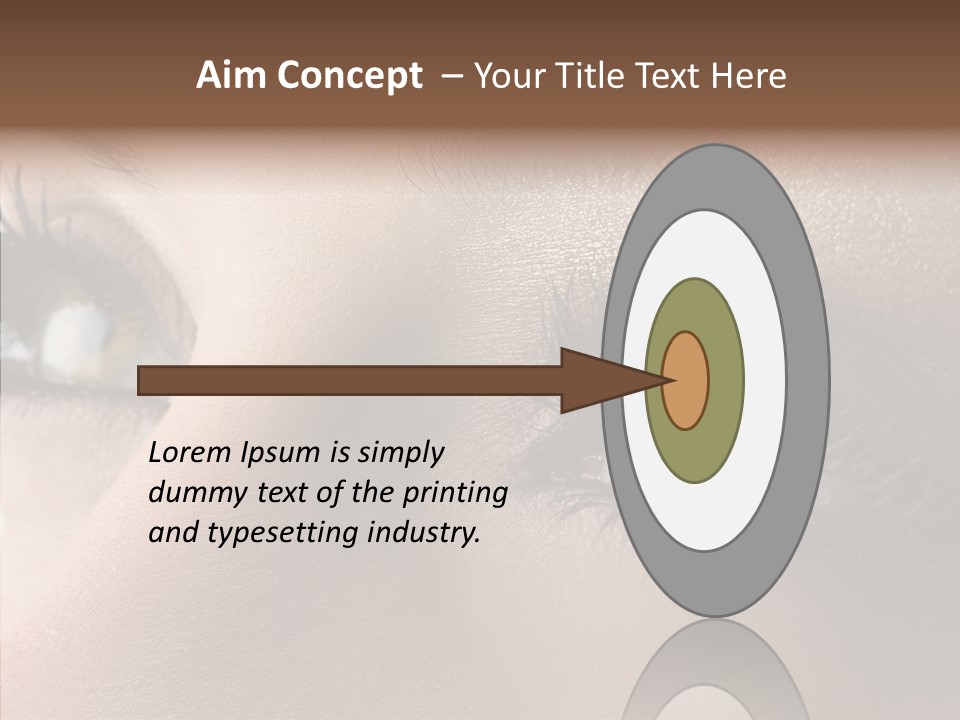 White Closeup Healthy PowerPoint Template