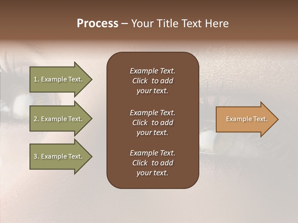 White Closeup Healthy PowerPoint Template