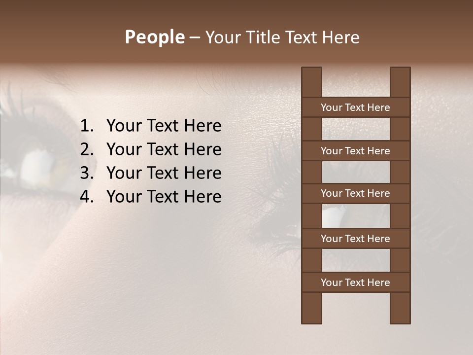 White Closeup Healthy PowerPoint Template