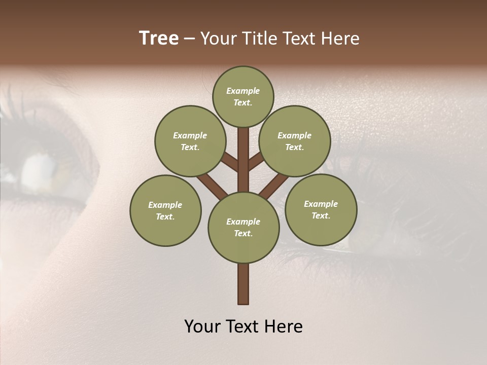 White Closeup Healthy PowerPoint Template