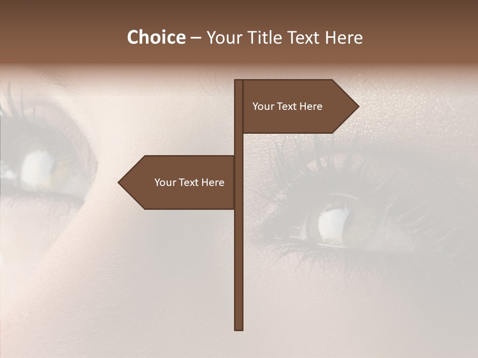 White Closeup Healthy PowerPoint Template