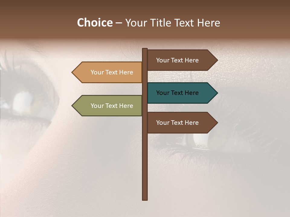 White Closeup Healthy PowerPoint Template