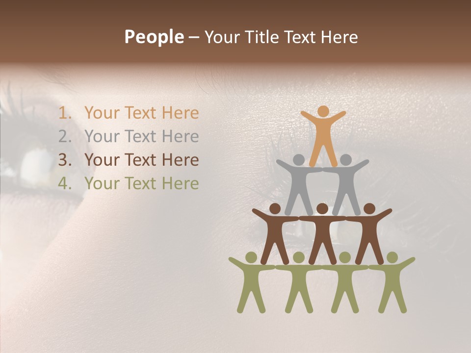 White Closeup Healthy PowerPoint Template