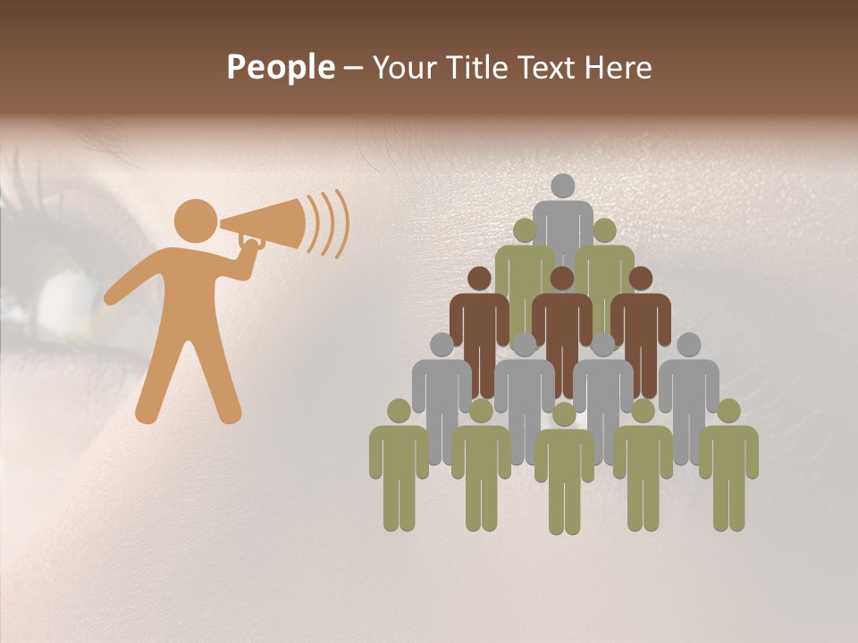 White Closeup Healthy PowerPoint Template