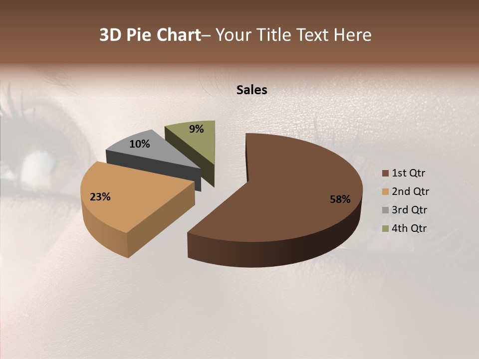 White Closeup Healthy PowerPoint Template