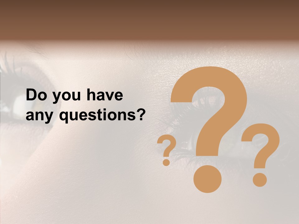 White Closeup Healthy PowerPoint Template