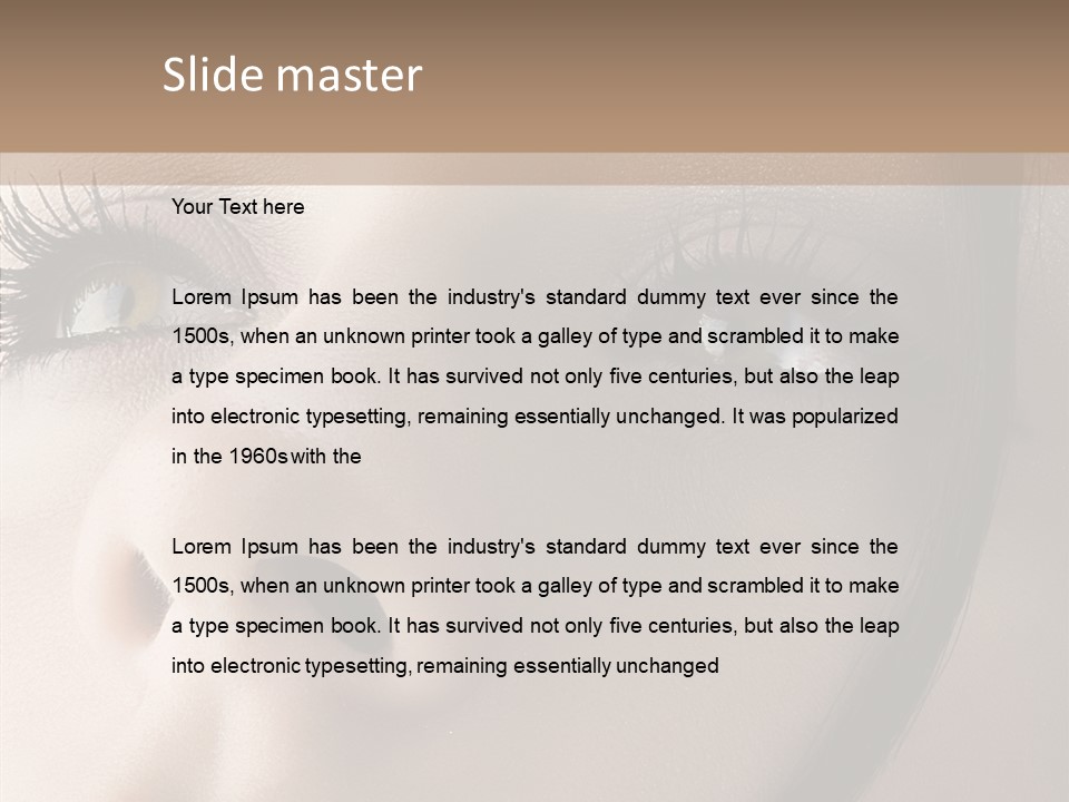 Expression Vitality Brunette PowerPoint Template