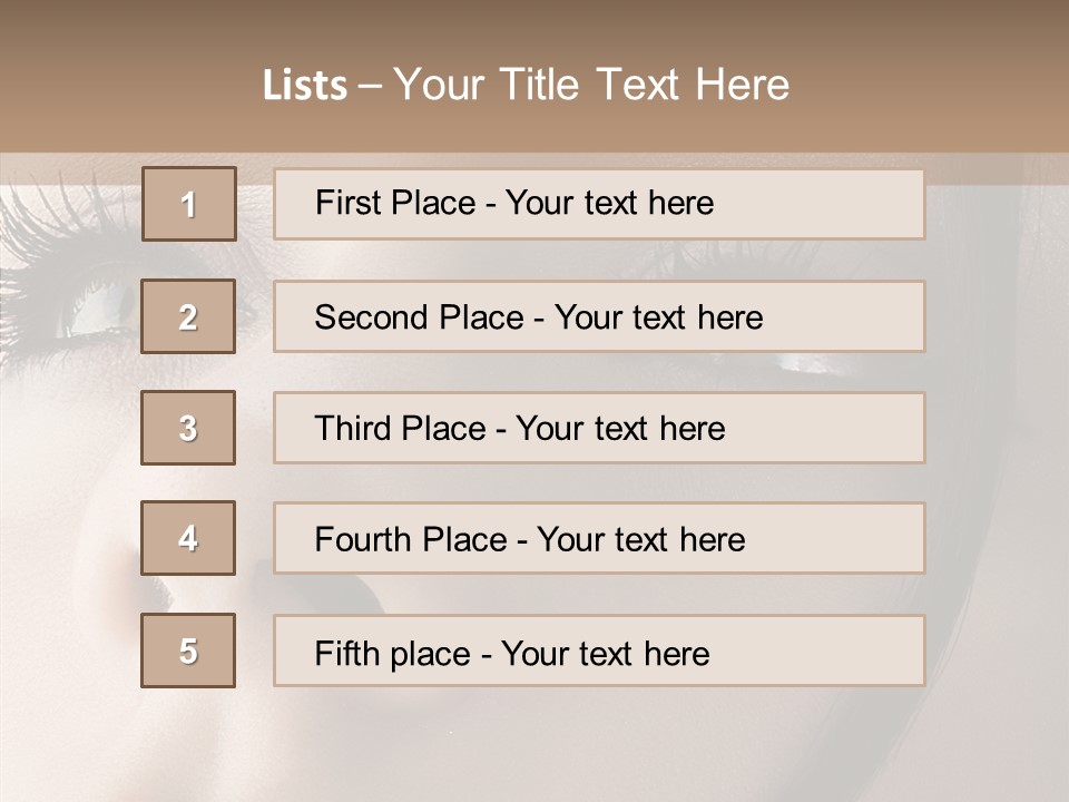 Expression Vitality Brunette PowerPoint Template