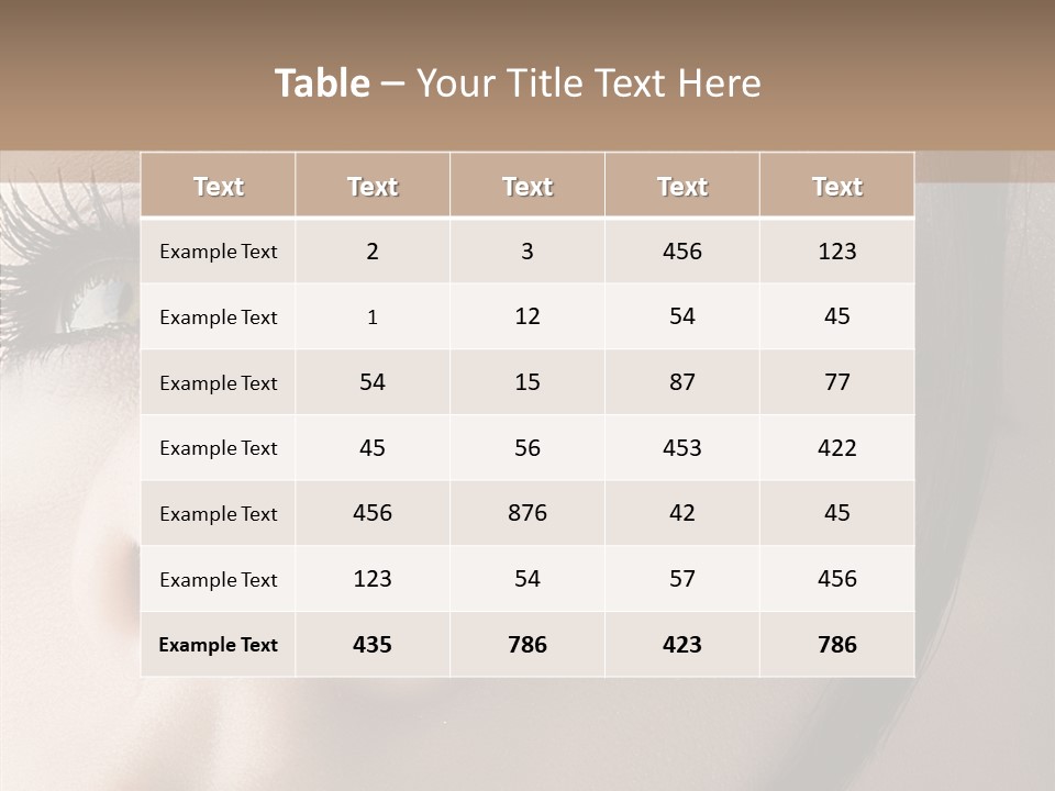 Expression Vitality Brunette PowerPoint Template