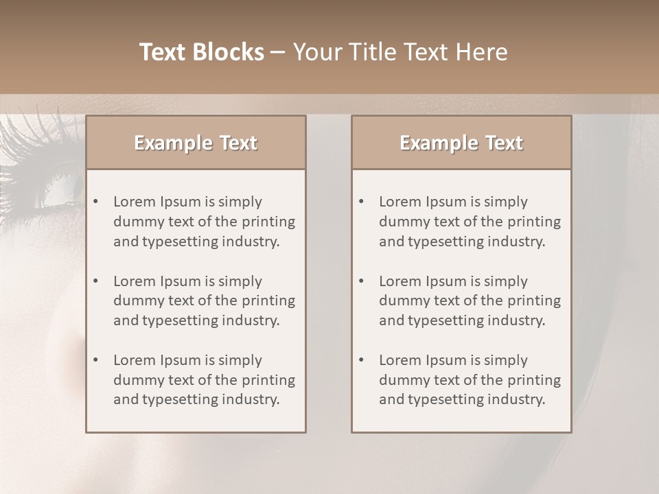 Expression Vitality Brunette PowerPoint Template