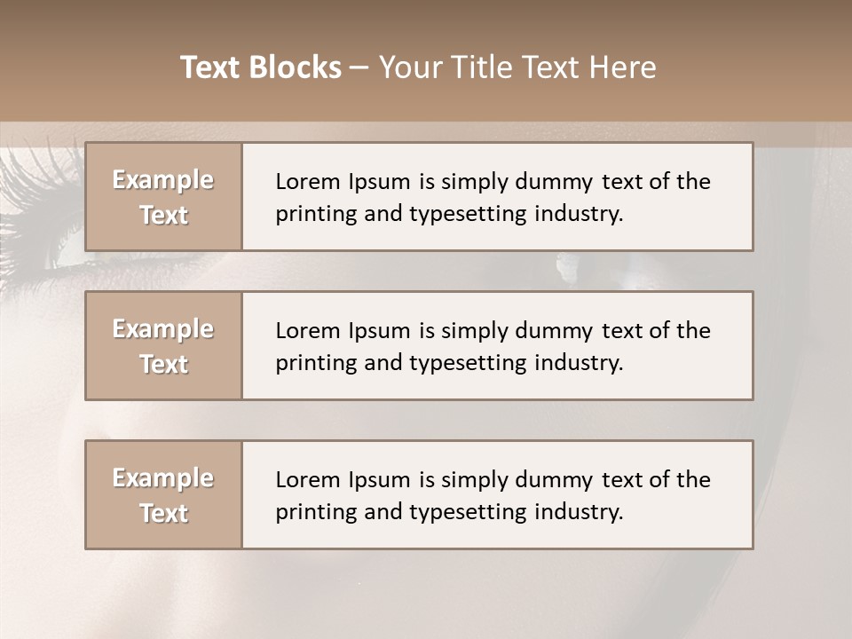 Expression Vitality Brunette PowerPoint Template