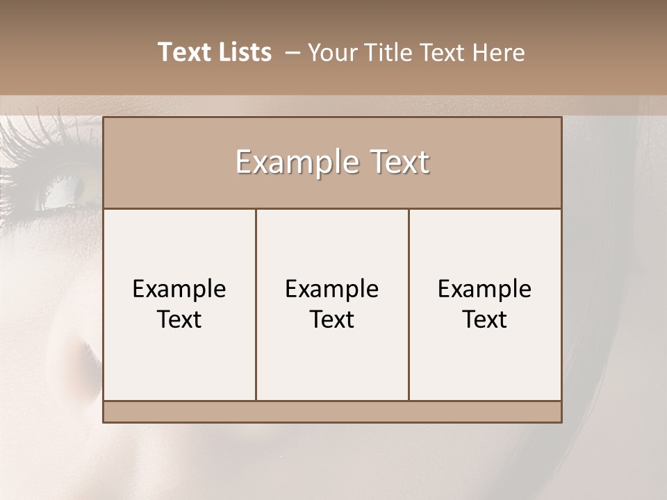Expression Vitality Brunette PowerPoint Template