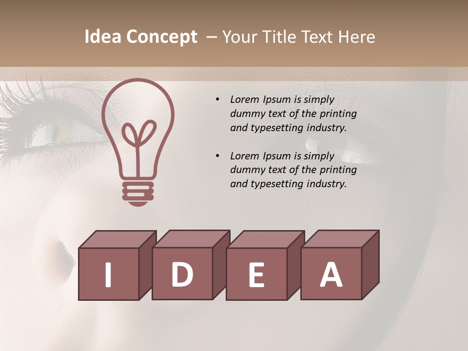 Expression Vitality Brunette PowerPoint Template