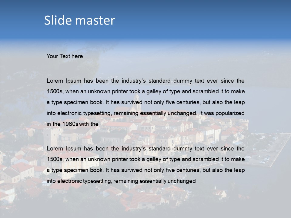 Vacation Old Europe PowerPoint Template