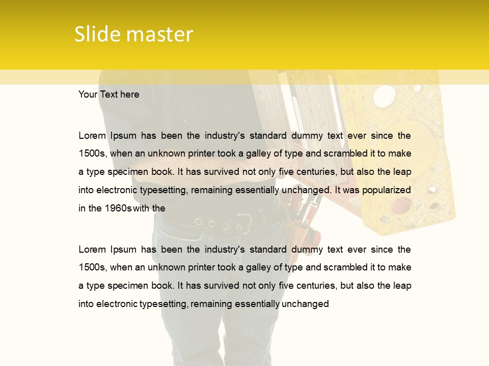 Worker Service Journeyman PowerPoint Template