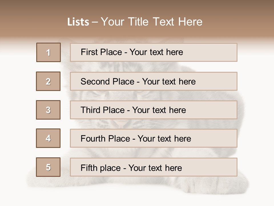 Tiger Wild Predator PowerPoint Template
