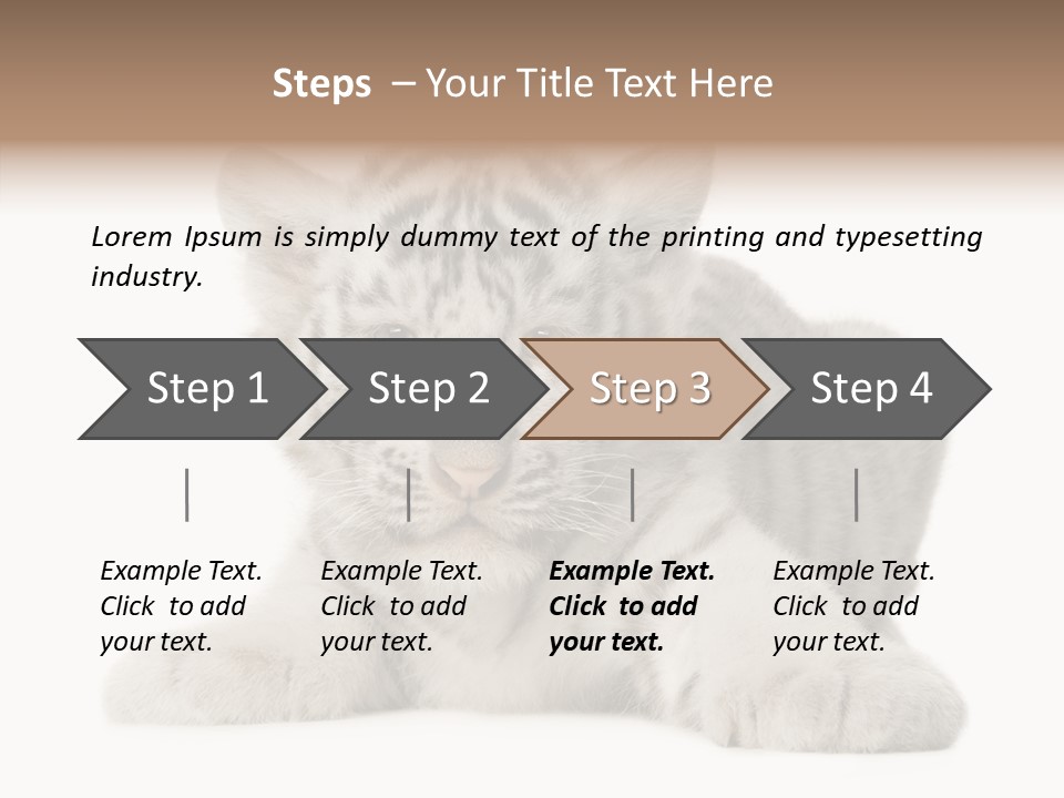Tiger Wild Predator PowerPoint Template