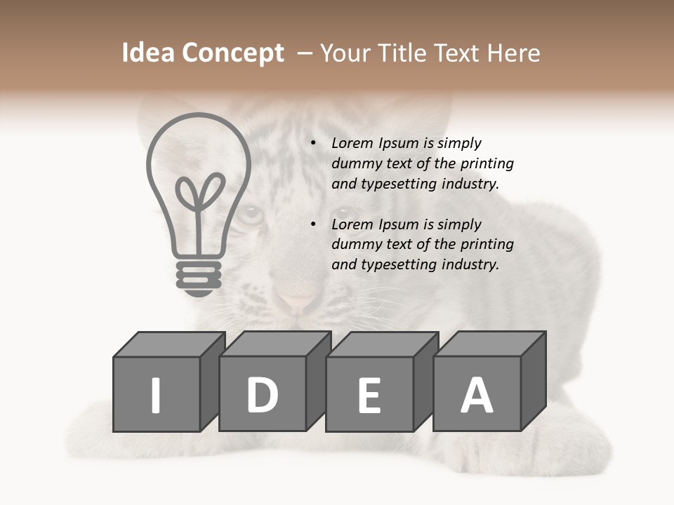 Tiger Wild Predator PowerPoint Template