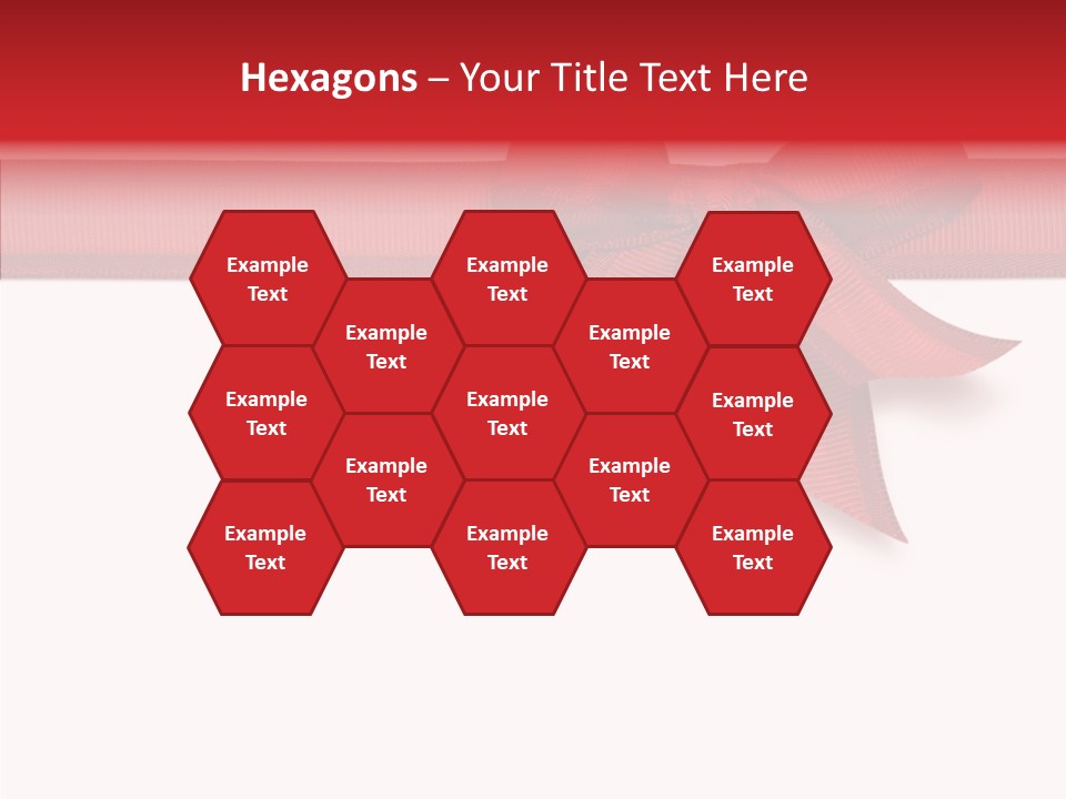 Greetings Bow Isolated PowerPoint Template